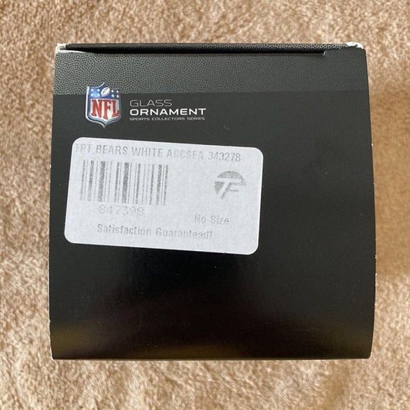 Chicago Bears NFL Football Glass Christmas Ornament Gold Crown 2009 ~ New in Box - Picture 2 of 7